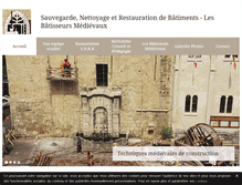Tablet Screenshot of batisseurs-medievaux.fr